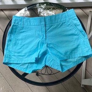 J Crew Womens Chino Bright Blue Size 0 100% Cotton